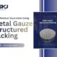 Metal gauze structured packing used in fine chemical distillation column for high-efficiency separation performance