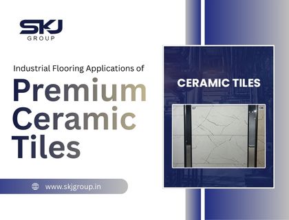 Premium ceramic tiles installed in industrial flooring applications for high durability and heavy load resistance