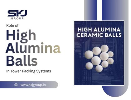 High alumina ceramic balls used in tower packing systems for improved mass transfer and chemical processing efficiency