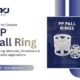 PP Pall Ring packing used in industrial tower for efficient gas-liquid contact and separation processes