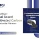 Coal based activated carbon used in industrial filtration for removing impurities and improving water and air quality