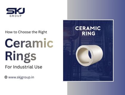 Ceramic rings used in industrial applications for efficient mass transfer and chemical resistance