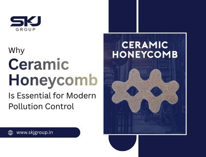 Ceramic honeycomb structure used in modern pollution control systems for industrial emission reduction