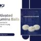 Activated alumina balls used in industrial air drying systems for moisture removal and compressed air purification
