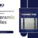 Industrial ceramic tiles installed in a manufacturing facility requiring regular maintenance and inspection