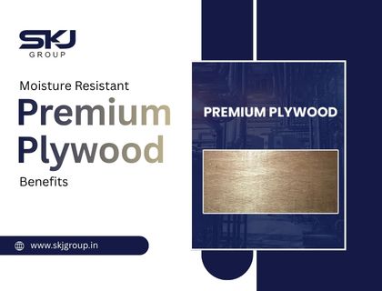 Moisture resistant premium plywood used for durable furniture and interior applications in humid environments