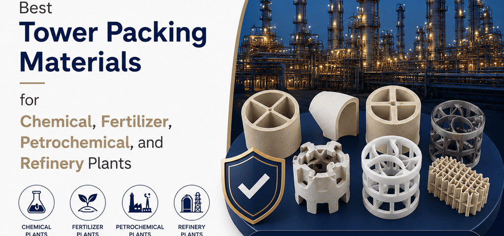 Best Tower Packing Materials for Chemical, Fertilizer, Petrochemical, and Refinery Plants