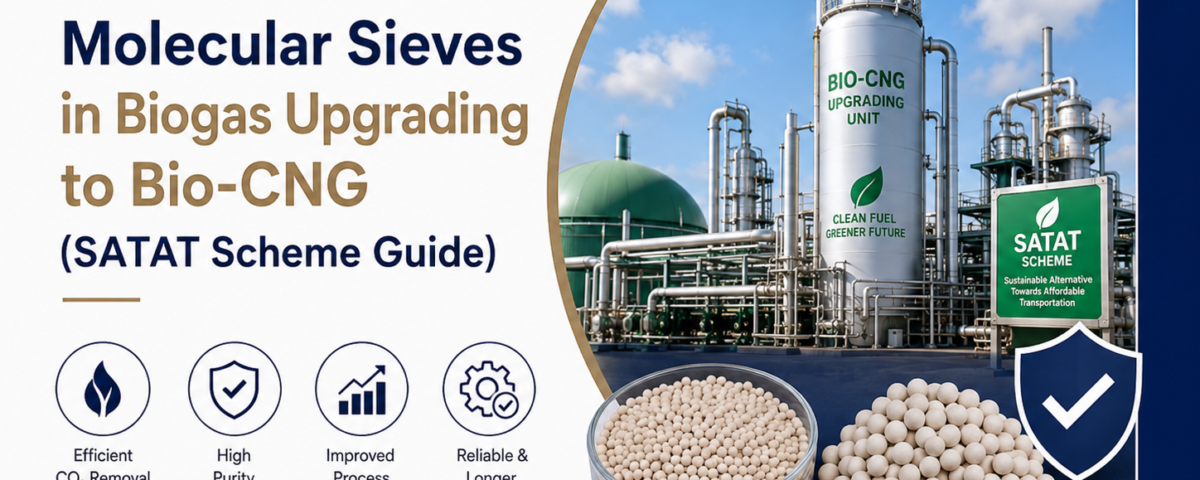 Molecular sieves for biogas upgrading to Bio-CNG for CO2 and moisture removal