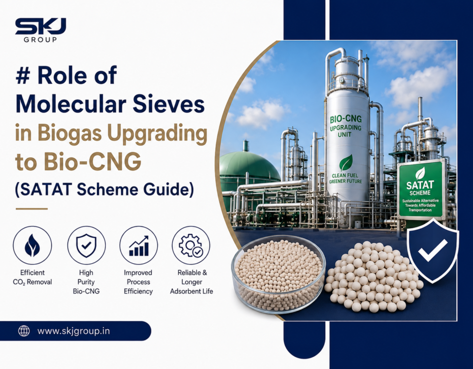 Molecular sieves for biogas upgrading to Bio-CNG for CO2 and moisture removal